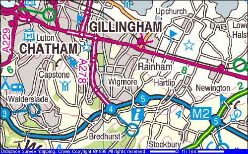[Medway Towns map]